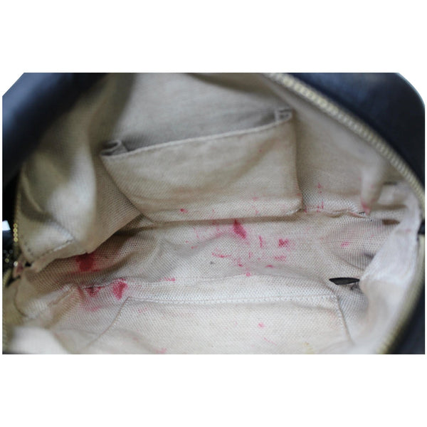 GUCCI Soho Disco Pebbled Leather Small Crossbody Bag Black 308364