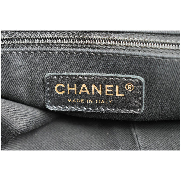 CHANEL Timeless CC Soft Quilted Caviar Leather Shopping Tote Bag Black