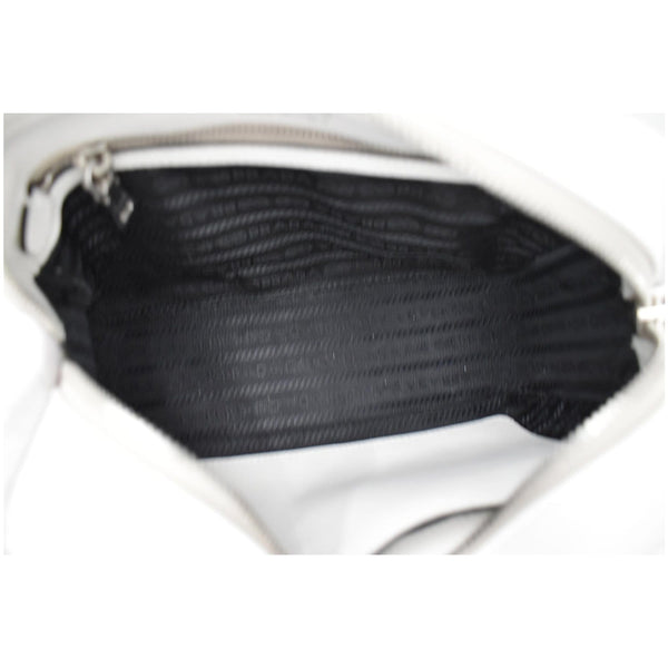 Prada City Palm Tree Print Calfskin Leather Camera Bag inside view