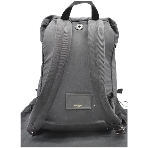 YVES SAINT LAURENT Hunting Rucksack Canvas Backpack Bag Black