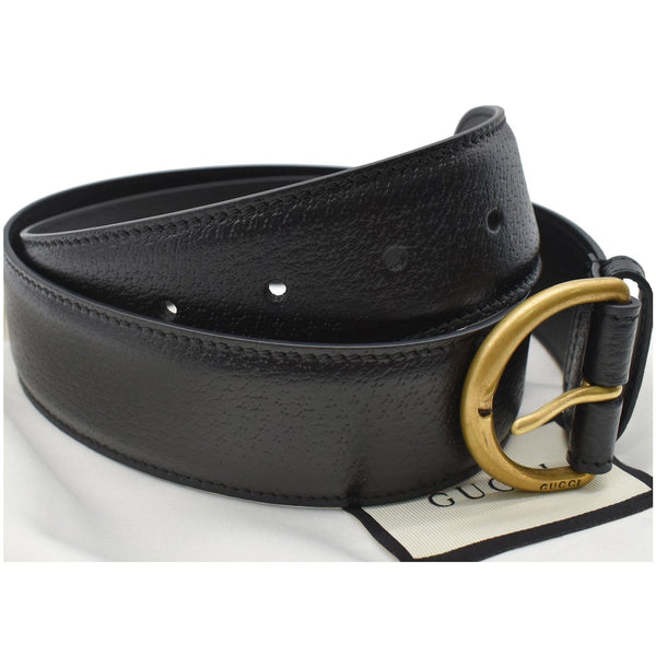 GUCCI Leather Belt Black 573325 Size 85 34