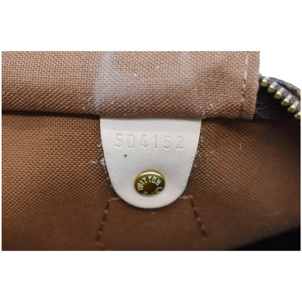 Louis Vuitton Speedy 30 Monogram Canvas Satchel Bag - code