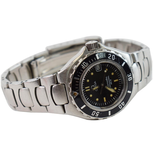 OMEGA Seamaster Professional 200 Date SS Swiss Watch Black Dial 32MM