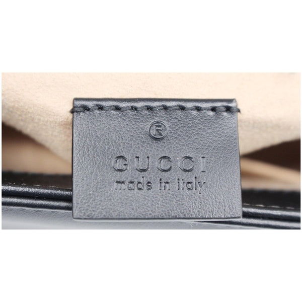 GUCCI GG Marmont Mini Leather Top Handle Shoulder Bag Black 547260