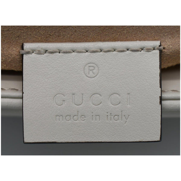 GUCCI GG Marmont Mini Top Handle Shoulder Bag White 547260