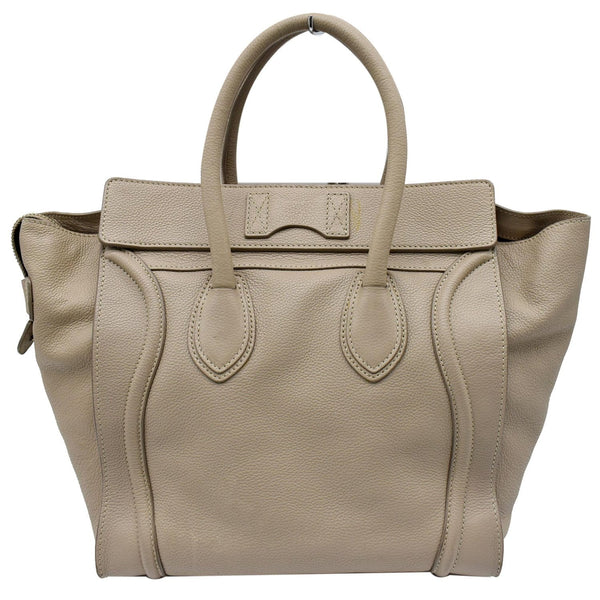 Celine Drummed Mini Luggage Calfskin Leather Tote Bag