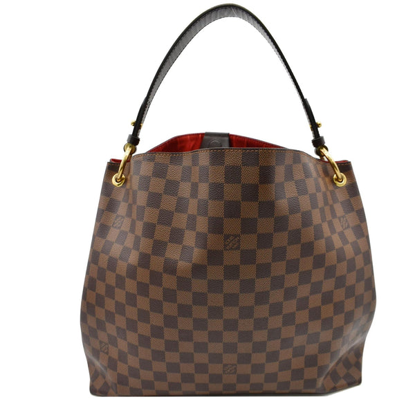 LOUIS VUITTON Graceful MM Damier Ebene Shoulder Bag Brown