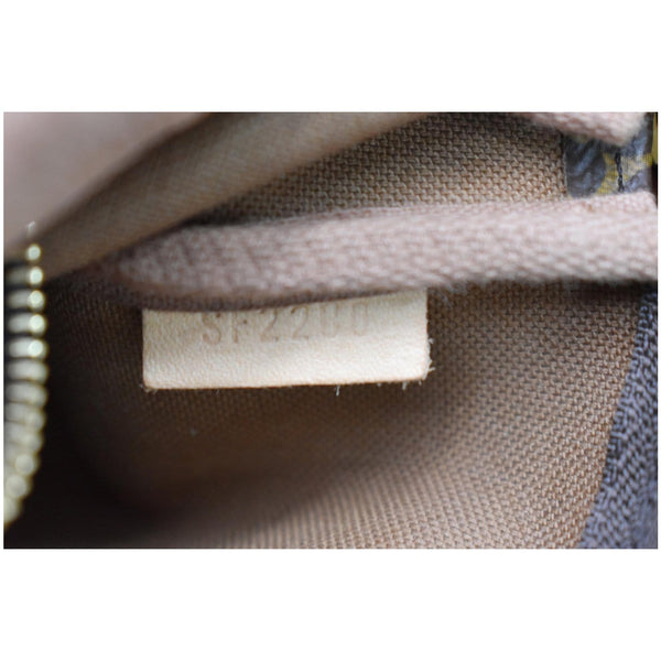 LOUIS VUITTON Mini Pochette Monogram Canvas Accessories Pouch Brown