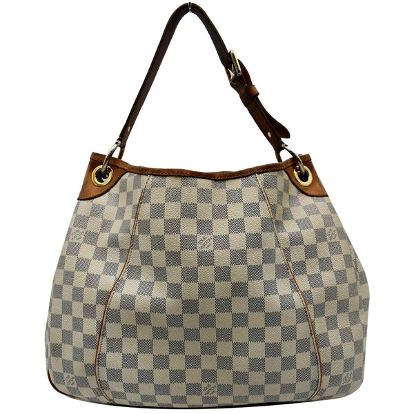 LOUIS VUITTON  Galliera PM Damier Azur Shoulder Tote Bag White