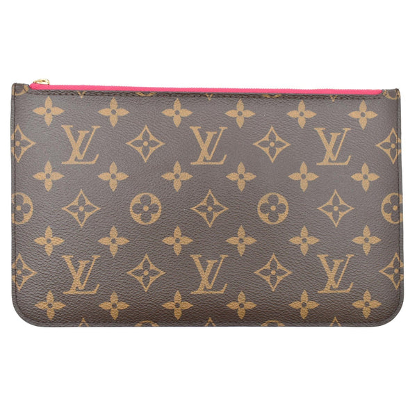 Louis Vuitton Neverfull MM Monogram Canvas Pochette Pouch