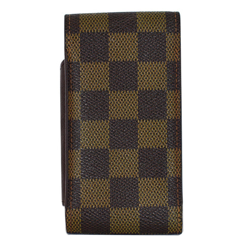 LOUIS VUITTON Damier Ebene Etui Cigarette Case Brown