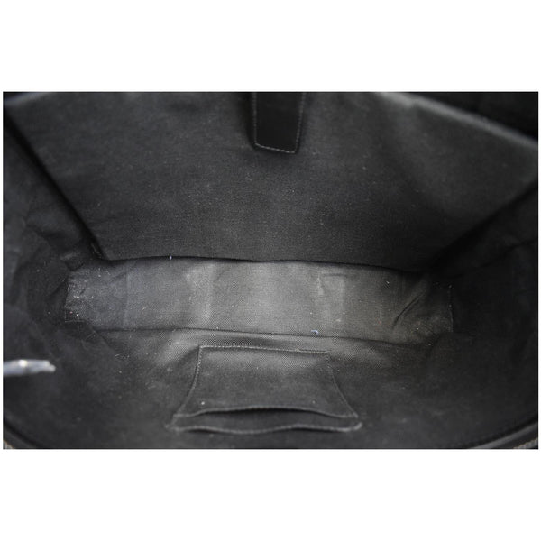 GUCCI Briefcase GG Supreme Canvas Messenger Bag Black 474135