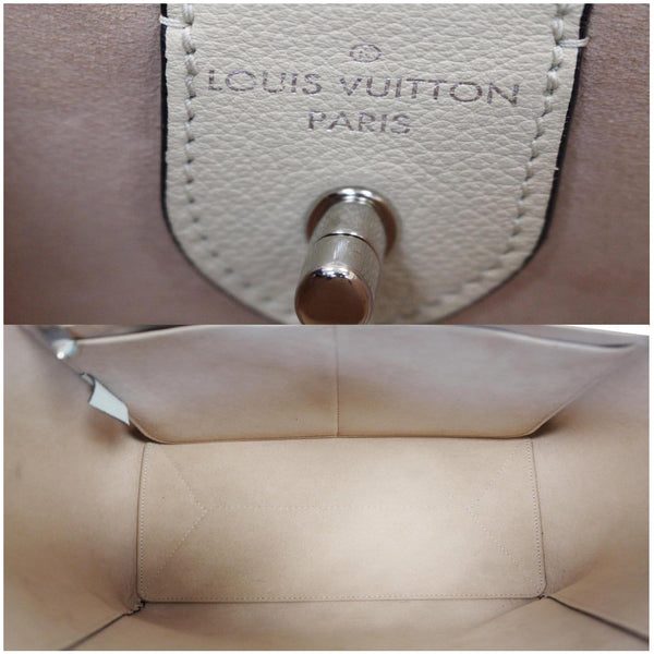 Interior Lv Lockme Cabas Calfskin Leather Elbow Bag