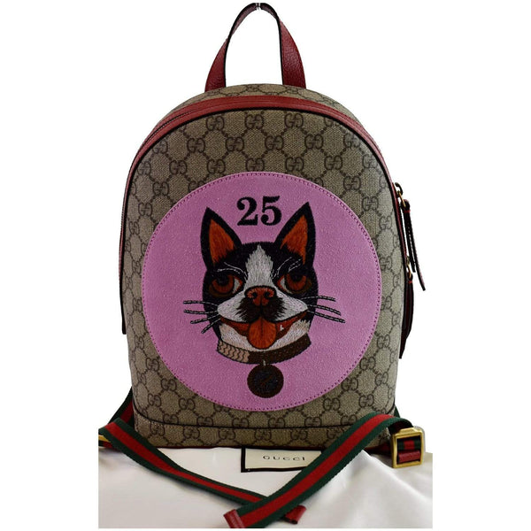 Gucci Bosco GG Supreme Canvas Backpack Bag Beige - for Sale