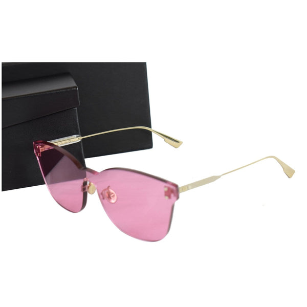 CHRISTIAN DIOR 49 MM Pink Shield Sunglasses DIORCOLORQUAKE2MU1