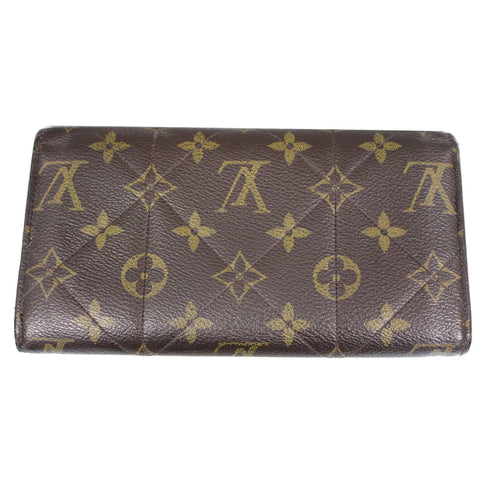 LOUIS VUITTON Sarah Etoile Monogram Canvas Wallet Brown