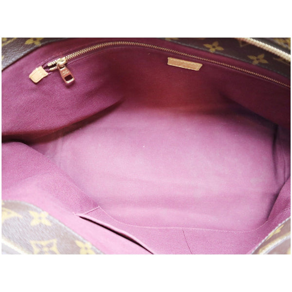 pink interior lv Monogram Canvas Raspail MM Bag Brown