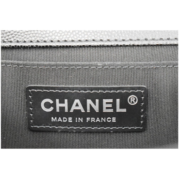 Chanel Medium Boy Flap Caviar Leather Shoulder Bag
