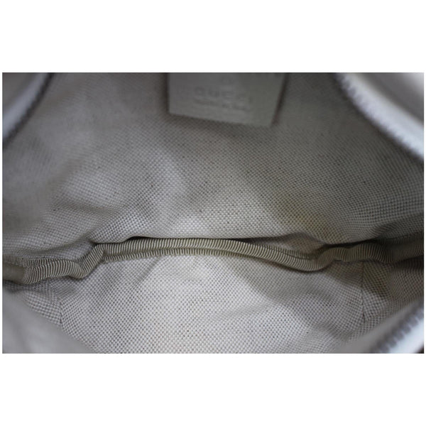 GUCCI Print Small Leather Belt Waist Bum Bag White 527792