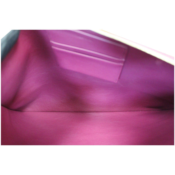 Celine Bi-Color Leather Clutch Pouch Burgundy/Black - Final Sale