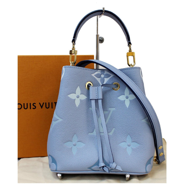 LOUIS VUITTON NeoNoe BB Monogram Empreinte Shoulder Bag Summer Blue