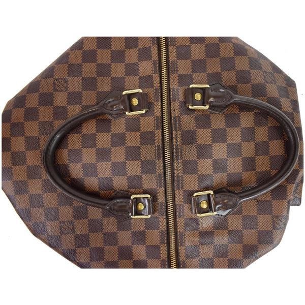 LOUIS VUITTON Speedy 35 Damier Ebene Satchel Handbag Brown