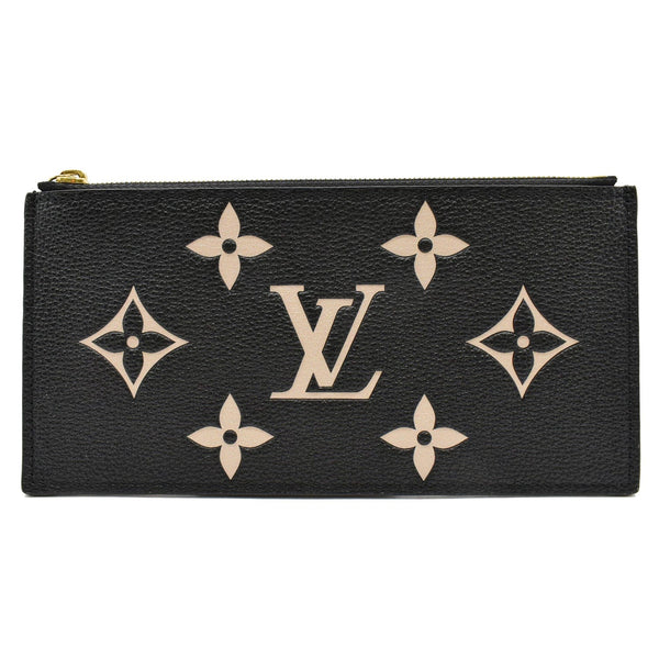 LOUIS VUITTON Felicie Pochette Insert Empreinte Zippy Wallet Bicolor