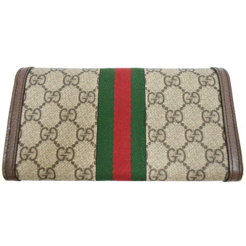 Gucci Ophidia GG Continental Supreme Canvas Wallet - backside