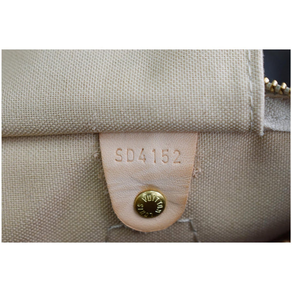 LOUIS VUITTON Speedy 30 Damier Azur Satchel Bag White