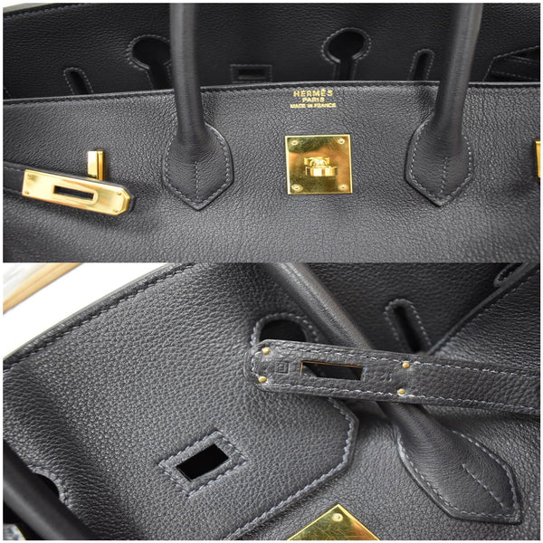 Hermes Birkin 35 Black Togo Leather Tote Bag - made in France | DDH