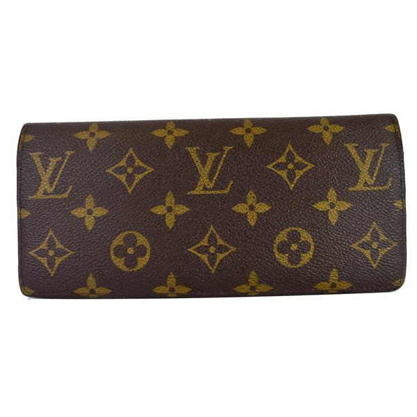 LOUIS VUITTON Emilie Monogram Canvas Wallet Brown