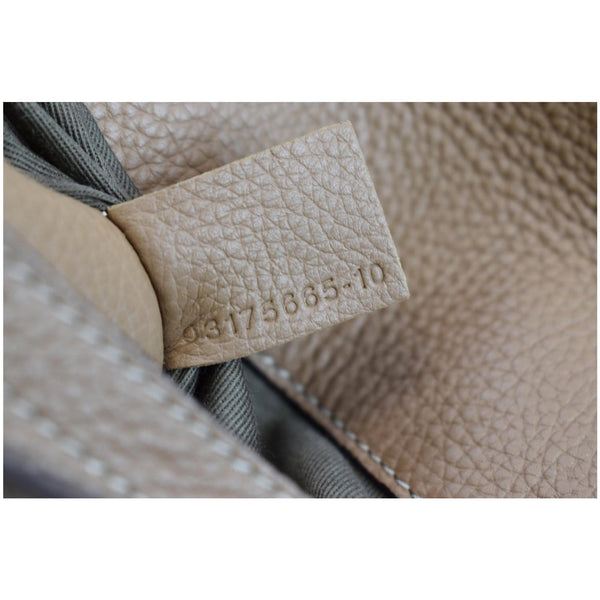 CHLOE Marcie Medium Pebbled Leather Crossbody Bag Brown