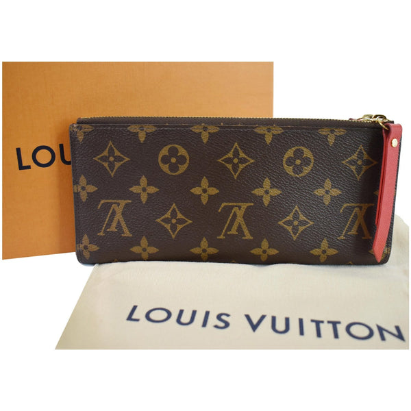 Louis Vuitton Adele Monogram Canvas Wallet Brown - length view