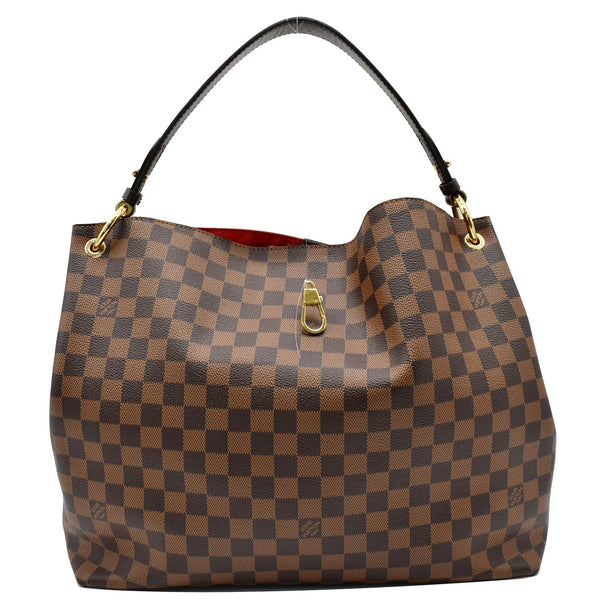LOUIS VUITTON Graceful MM Damier Ebene Shoulder Bag Brown