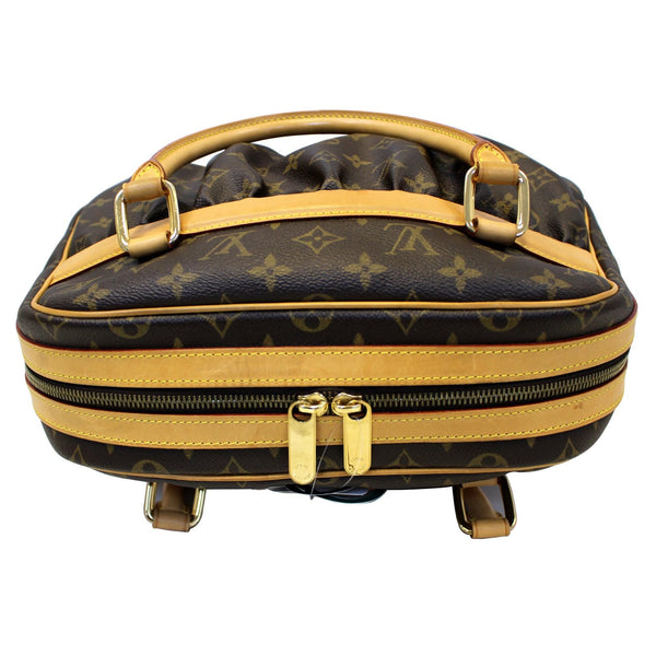 LOUIS VUITTON Mizi Monogram Canvas Satchel Handbag Brown-US