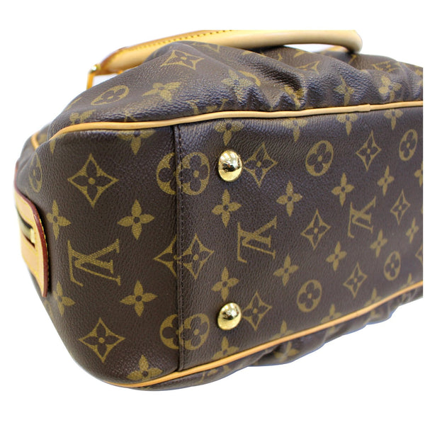 LOUIS VUITTON Mizi Monogram Canvas Satchel Handbag Brown-US