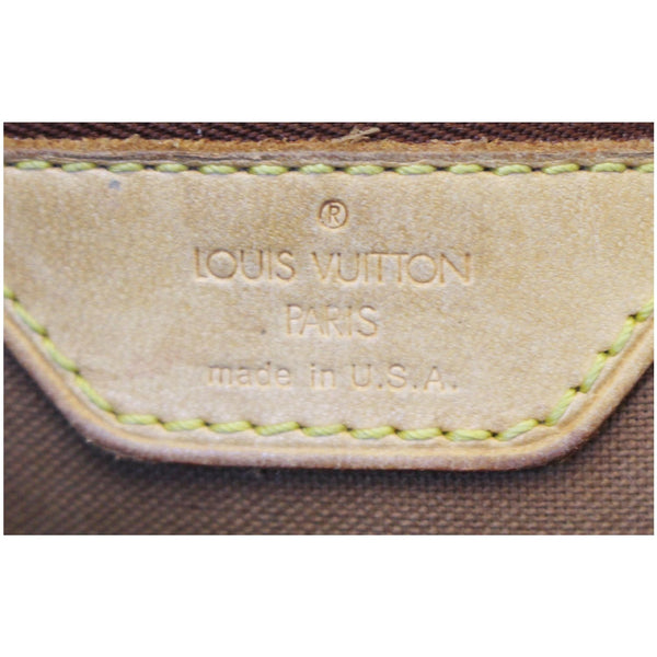 LOUIS VUITTON Cabas Piano Monogram Canvas Shoulder Bag Brown