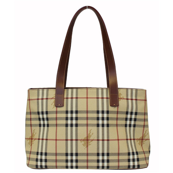 BURBERRY Haymarket Check Canvas Tote Bag Multicolor-US