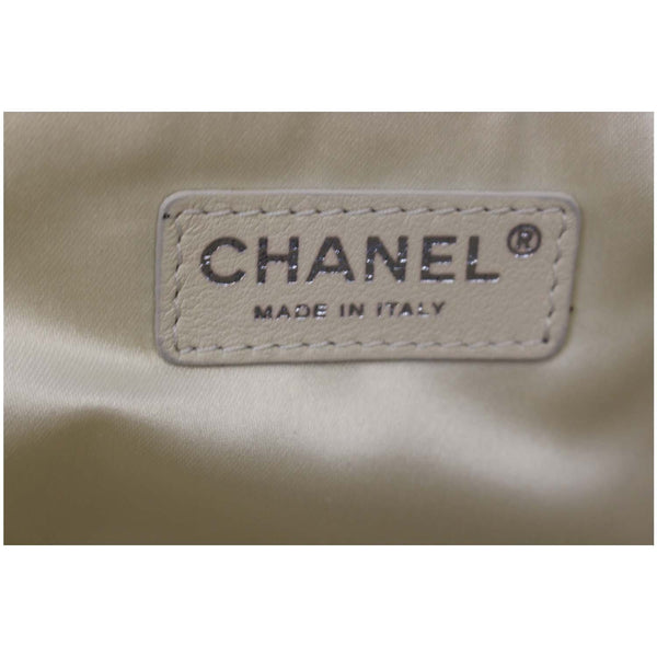 Chanel Tote Bag East West Large Lambskin Leather - chanel logo