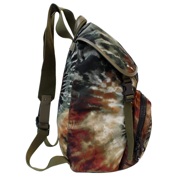 VALENTINO Garavani Tie-dye Flap Top Nylon Backpack Multicolor