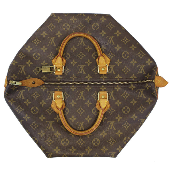 LOUIS VUITTON Speedy 40 Monogram Canvas Satchel Handbag Brown-US