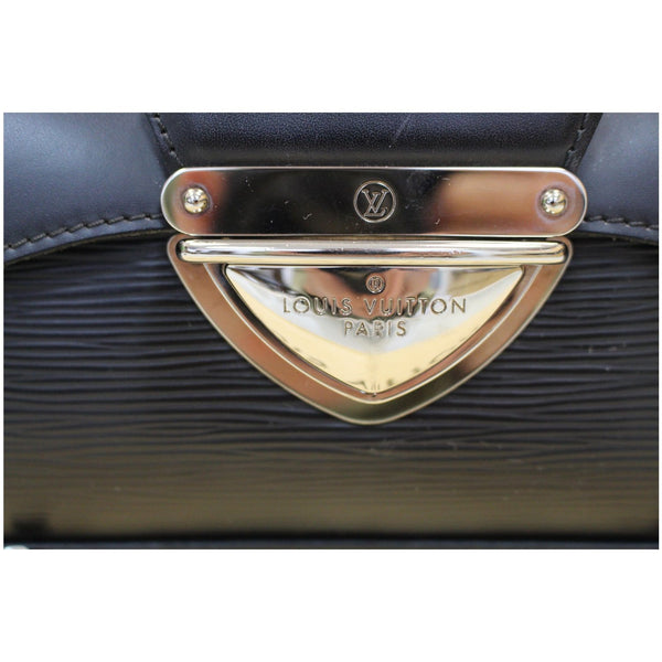 LOUIS VUITTON Montaigne Epi Leather Clutch Bag Black