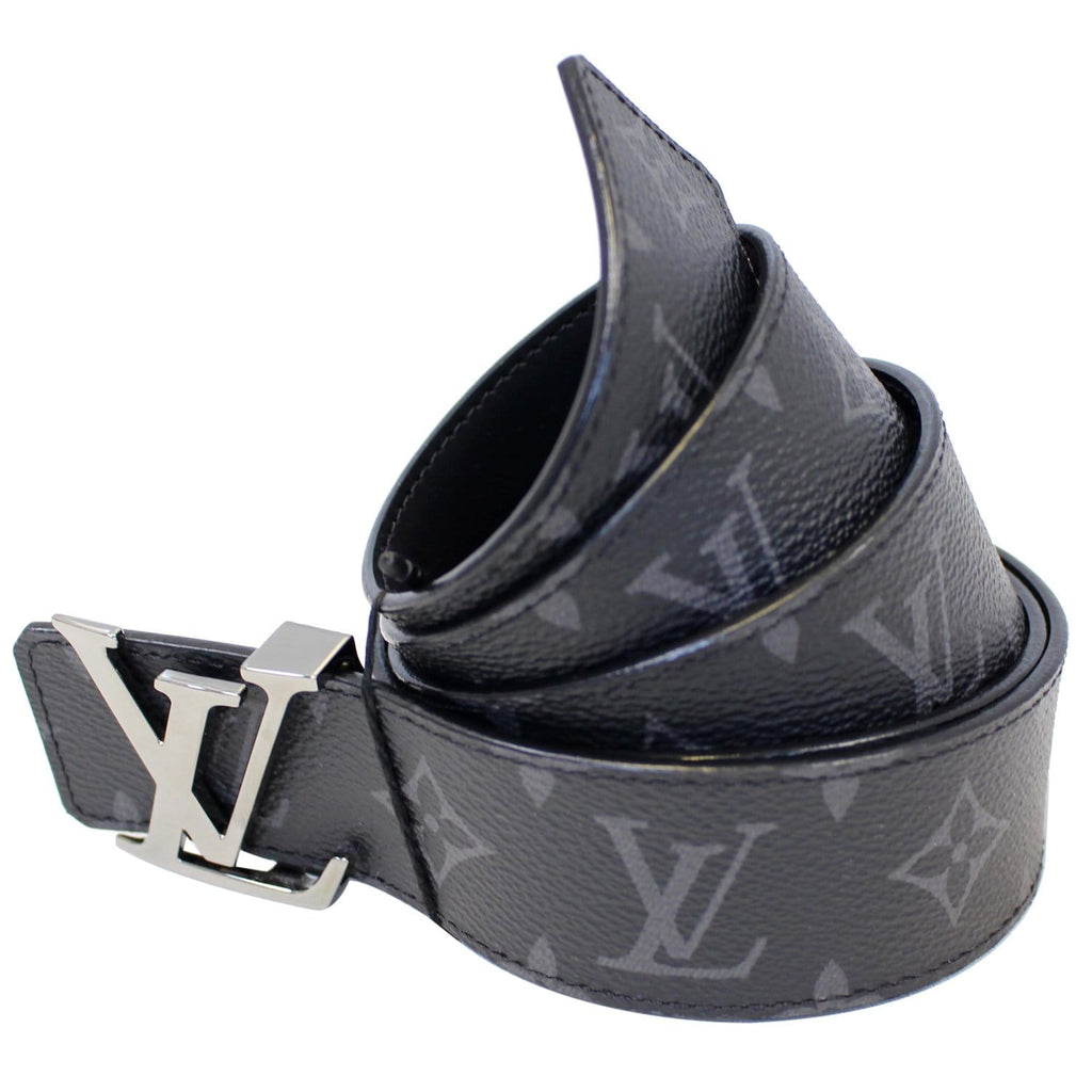 Black Louis Vuitton Monogram Eclipse Initiales Belt – Designer Revival
