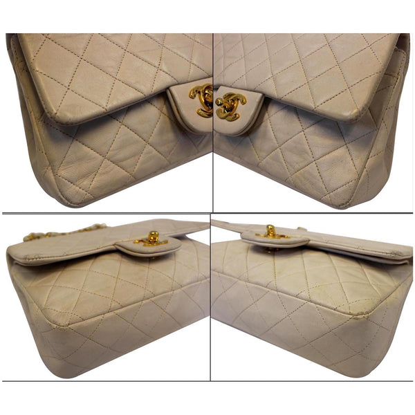 Chanel Classic Medium Double Flap Shoulder Bag Bag Ivory-US