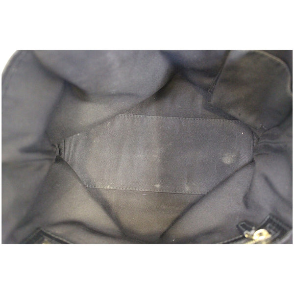 GUCCI Black GG Canvas Jolicoeur Yellow Stripe Small Tote Bag-US