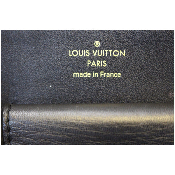 LOUIS VUITTON Wave Chain Leather Tote Shoulder Bag Black