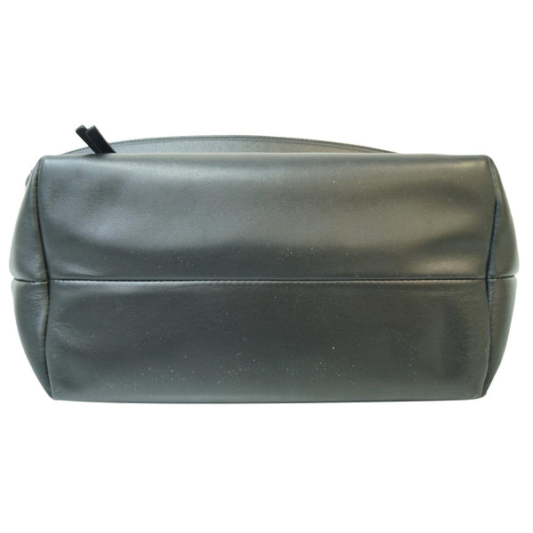 CELINE Flap Clasp Smooth Calfskin Shoulder Bag Black