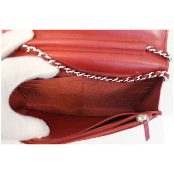 CHANEL Wallet on Chain Quilted Leather Shoulder Crossbody Bag-US