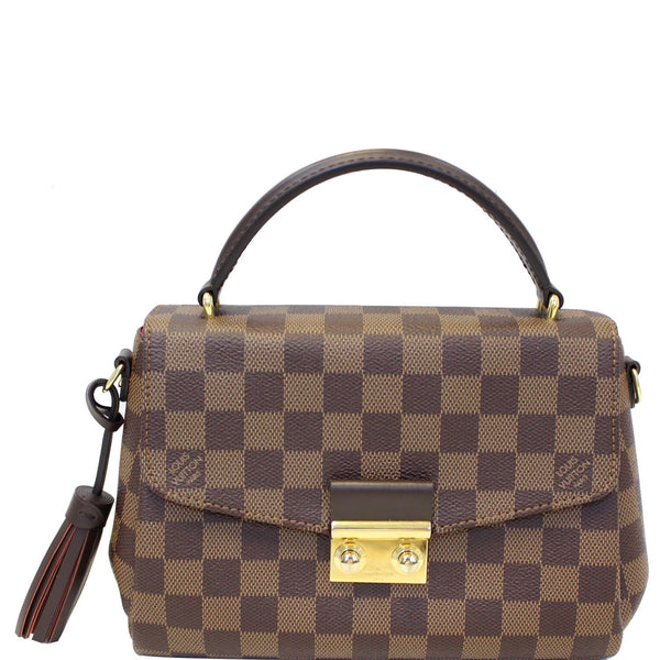LOUIS VUITTON Croisette Damier Ebene Shoulder Crossbody Bag Brown