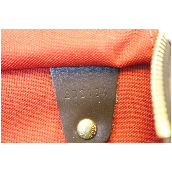 LOUIS VUITTON Speedy 30 Damier Ebene Brown Satchel Bag